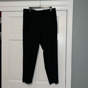 NWT Talbots Hampshire Ankle Black with flocked Hearts pants 12